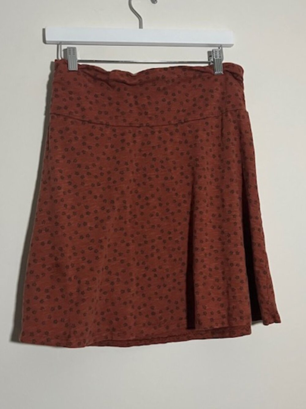 Toad And Co Orange and Floral Skirt Size Medium